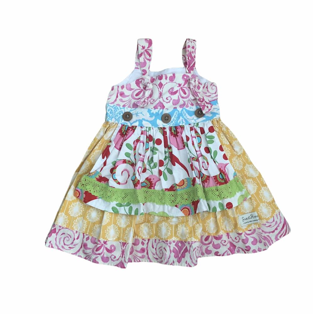 SweetHoney (3T) Knot Apron Dress